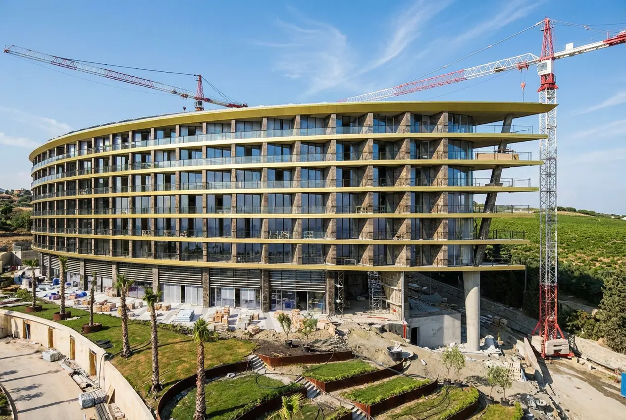 Отель СПА Мрия - строительство главного корпуса МехСтройБат 2